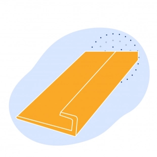 Алюминиевый профиль L-образный 32x3.2x3.2 мм АМцС ГОСТ 13737-90