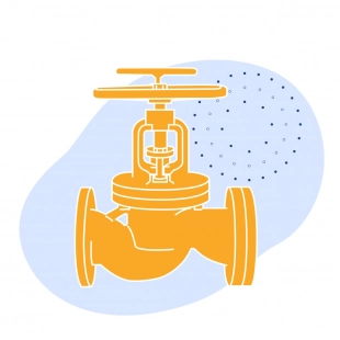 Чугунный клапан обратный муфтовый Ду 25 мм Ру 16 кгс/см2 ГОСТ 27477-87