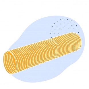 Стальная гофрированная труба 1500х50 мм 15сп