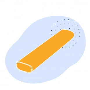 Труба стальная плоскоовальная 6х3х0.8 мм ст3 ГОСТ 8644-68