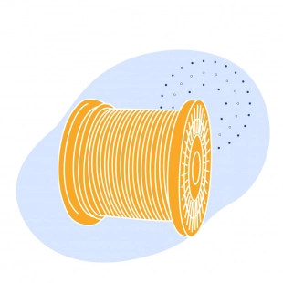 Стальной талевый канат 28 мм 6х31 (1+6/6+12)+7х7 (1+6) ГОСТ 16853-88