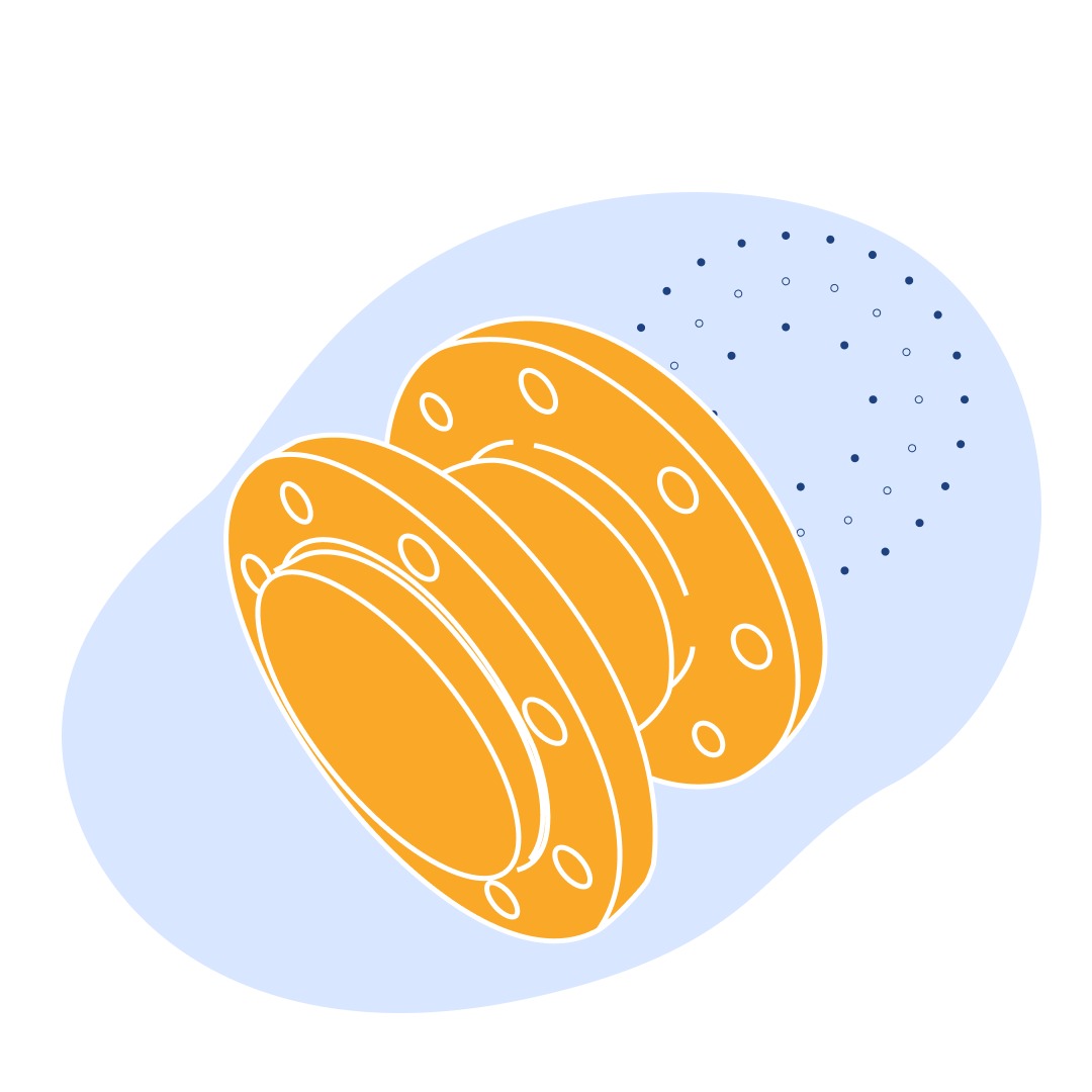 Компенсатор стальной осевой фланцевый ДУ 125 мм