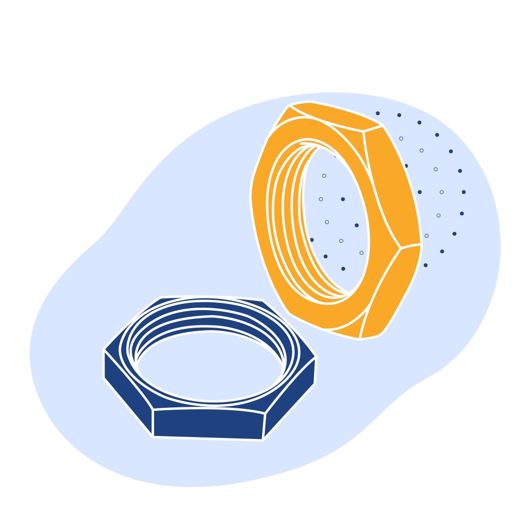 Контргайка стальная Ду 40 мм
