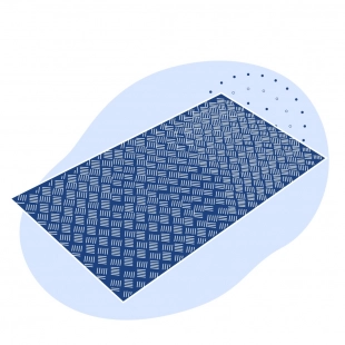 Алюминиевый рифленый лист даймонд 6х1200х3000 мм АМцС