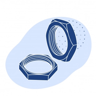 Гайка высокопрочная нержавеющая М90 AISI 316