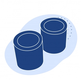 Капролоновая втулка 150х1400 мм серая ПА 6-МДМ