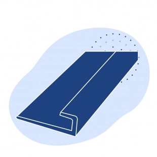 L-образный профиль стальной 100х100х14 мм ст8 ГОСТ 8509-93