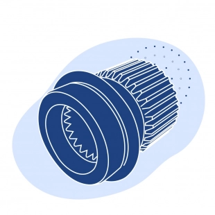 Шлицевая муфта 1100 мм 700 мм