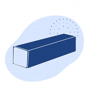 Оцинкованная квадратная труба 40х40х6 мм Ст3сп ГОСТ 8639-82