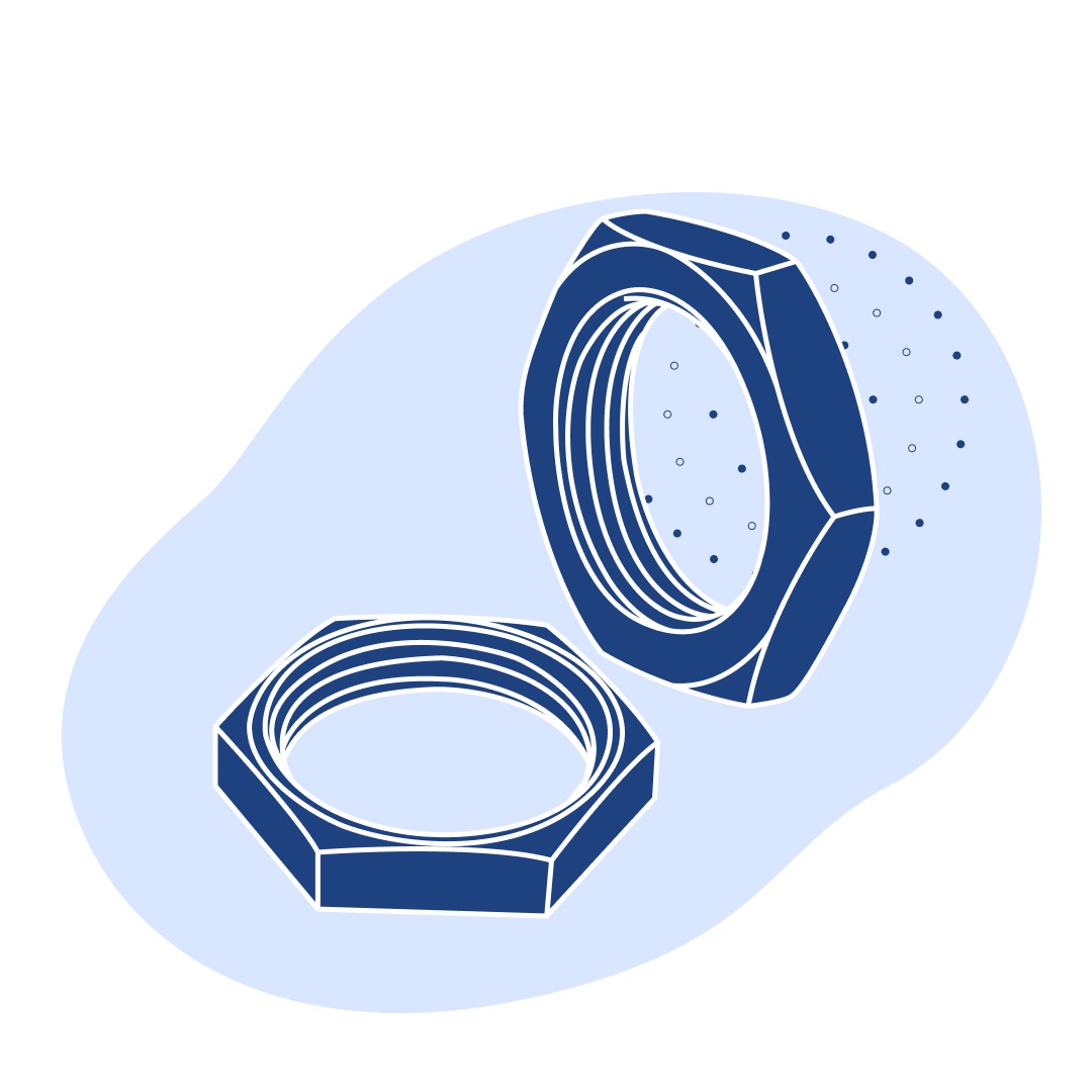 Контргайка стальная Ду 40 мм